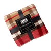 Hastings Home Blanket Throw - Oversized Plush Woven Polyester Sherpa Fleece Plaid Throw - Breathable (Vineyard) 870438GUO